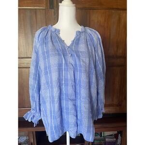Entro Size Small Women's Blouse Long Sleeve Boho‎ Style